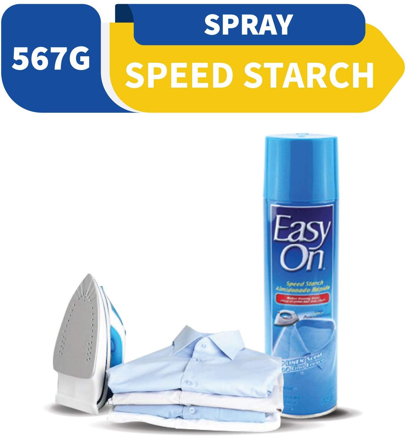 EASY ON DOUBLE STARCH Spray Starch CRISP LINEN SCENT (20 oz)